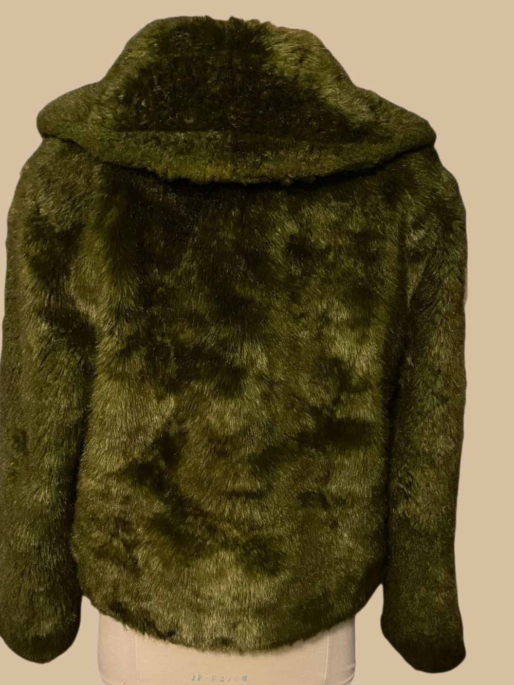 Terry Lewis Classic Luxuries Olive Green Teddy Jacket - Picture 3 of 4
